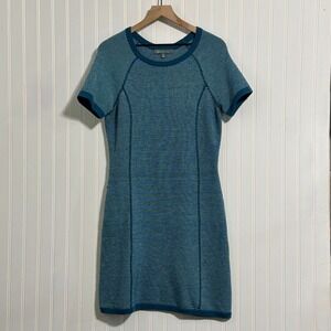 Title Nine Women Knit Dress S‎ Blue Performance Gorpcore 2.0 Activewear Sporty